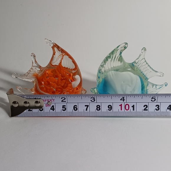 Hand Craft Art Glass Fish Figurines Animal Ornament Gift for Home Decoration - Picture 2 of 5